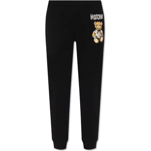 Sweatpants mit Logo , Damen, Größe: S - Moschino - Modalova