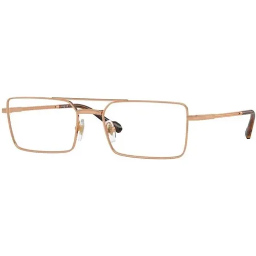 Gold Frame Glasses , unisex, Sizes: 55 MM - Vogue - Modalova