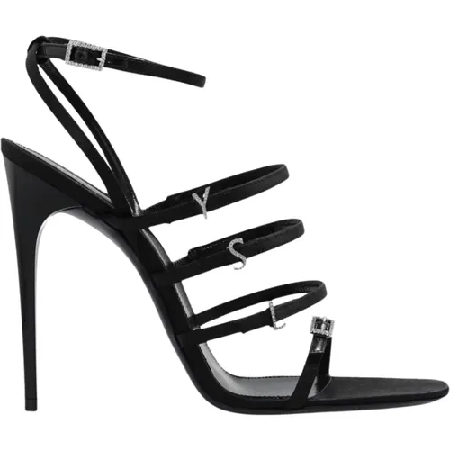 Jerry’ heeled sandals , female, Sizes: 4 1/2 UK - Saint Laurent - Modalova