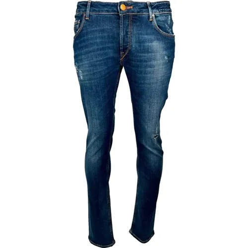 Slim-fit Jeans , male, Sizes: W37 - Hand Picked - Modalova