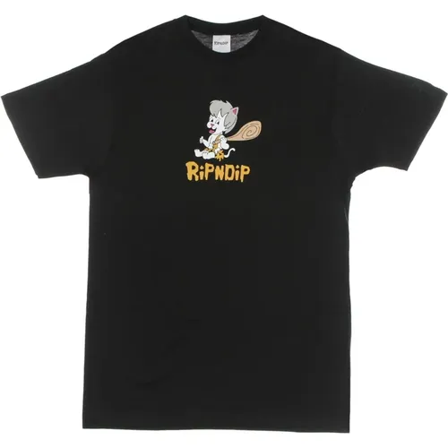 Schwarzes Streetwear T-Shirt für Männer , Herren, Größe: S - Ripndip - Modalova