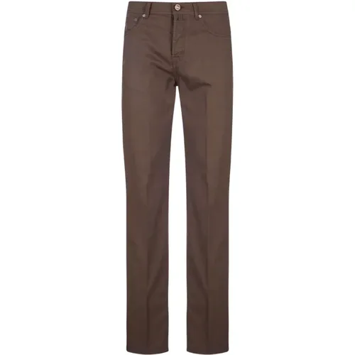 Straight-Leg Trousers , male, Sizes: W33, W36, W35, W38, W42, W34, W40, W32, W31 - Kiton - Modalova