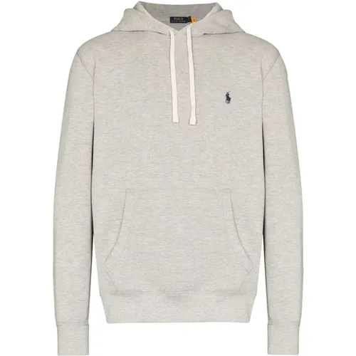 Grey Sweater with Pony Motif Hood , male, Sizes: L, XL - Polo Ralph Lauren - Modalova