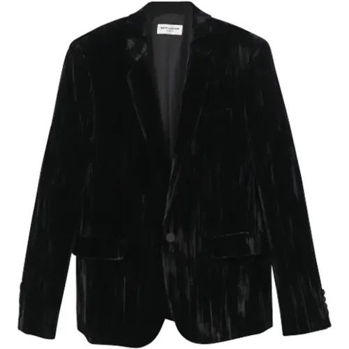 Pre-owned Velvet outerwear , male, Sizes: 2XS - Yves Saint Laurent Vintage - Modalova