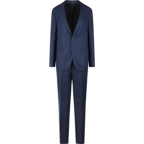 Linen Single-Breasted Tailored Suit , male, Sizes: XL, M, L, S - Tagliatore - Modalova