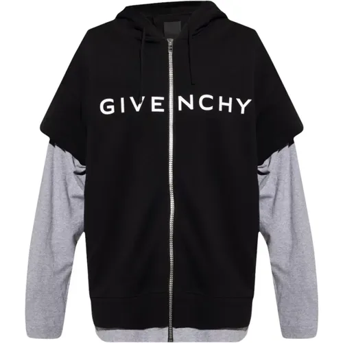 Oversized Hoodie mit Reißverschluss - Givenchy - Modalova