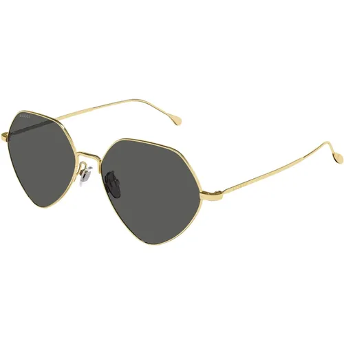 Stilvolle Sonnenbrille Schwarz GG1182S,Gold Grey Sunglasses GG1182S,Rose Gold/ Sunglasses - Gucci - Modalova