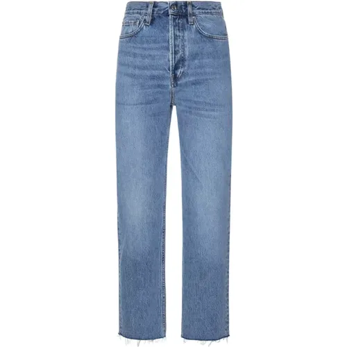 Hellblaue Denim Straight Leg Jeans , Damen, Größe: W29 - TotêMe - Modalova