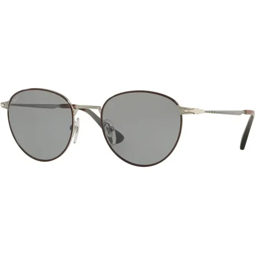 Ruthenium Brown/Grey Sunglasses , male, Sizes: 52 MM - Persol - Modalova