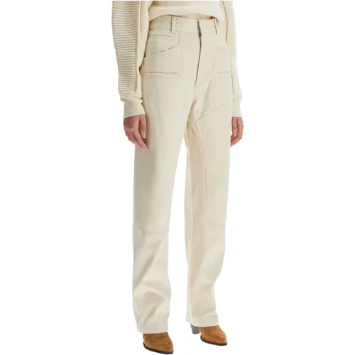 High-Waist Multi-Taschen Hose , Damen, Größe: S - Isabel marant - Modalova