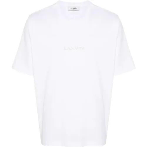 Besticktes Loop-T-Shirt , Herren, Größe: M - Lanvin - Modalova