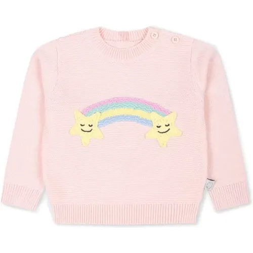 Kinder Pinker Pullover Sternschnuppen Regenbogen - Stella Mccartney - Modalova