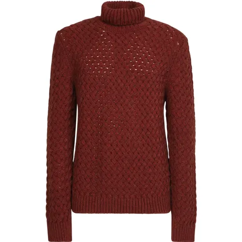 Wool blend woen knit Turtleneck , male, Sizes: L, XL, M - Lardini - Modalova