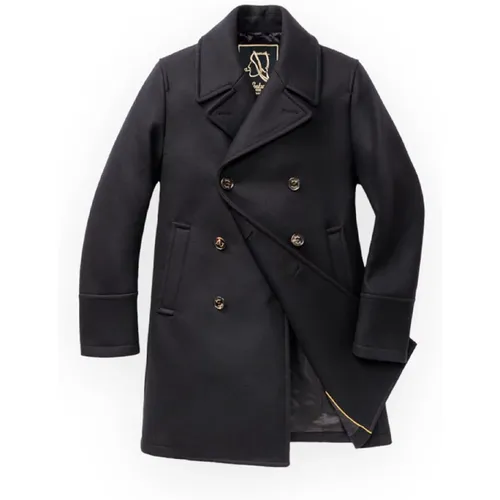 Timeless Peacoat for Men , male, Sizes: XL, L, 2XL, M - Sealup - Modalova