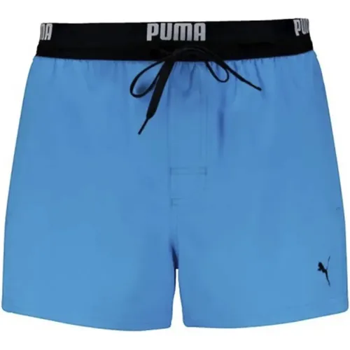 Swim Logo Length Swimsuit , Herren, Größe: L - Puma - Modalova