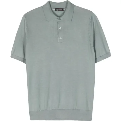 Luxury Cashmere Silk Polo Shirt , male, Sizes: L, 3XL, 2XL, XL - Colombo - Modalova