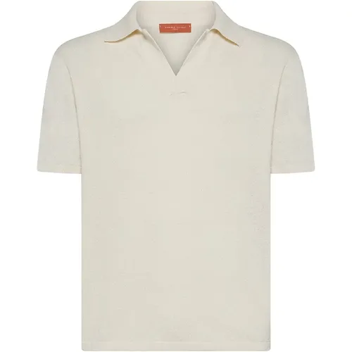 Weißes Baumwoll-Poloshirt , Herren, Größe: XL - Daniele Fiesoli - Modalova