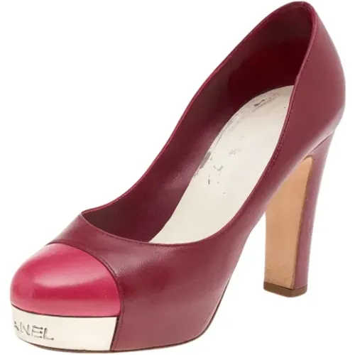 Pre-owned Leather heels , female, Sizes: 2 1/2 UK - Chanel Vintage - Modalova