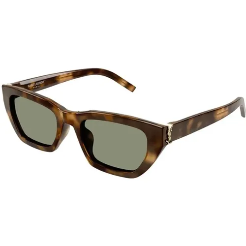 MonogramLarge Sonnenbrille , Damen, Größe: 53 MM - Saint Laurent - Modalova