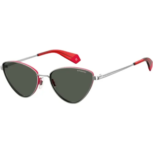 Rote Metall Damen Sonnenbrille - Polaroid - Modalova