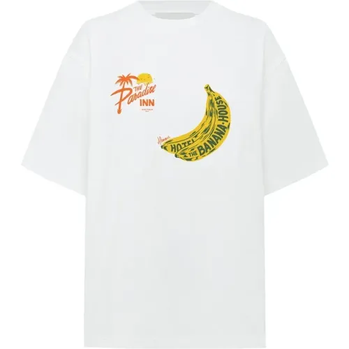 Banana Kunst T-Shirt , Damen, Größe: M - Alemais - Modalova