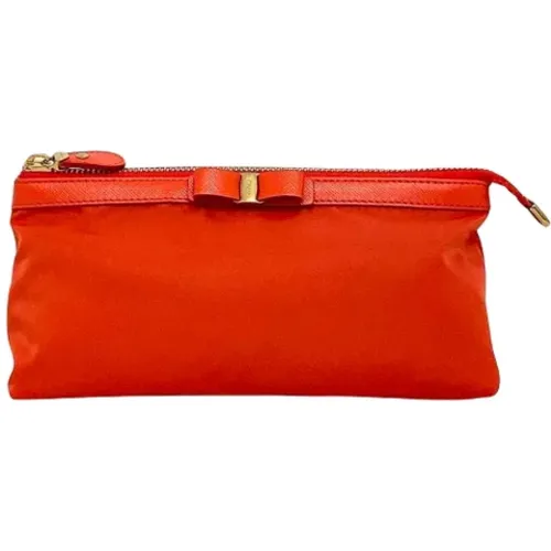 Pre-owned Fabric clutches , female, Sizes: ONE SIZE - Salvatore Ferragamo Pre-owned - Modalova