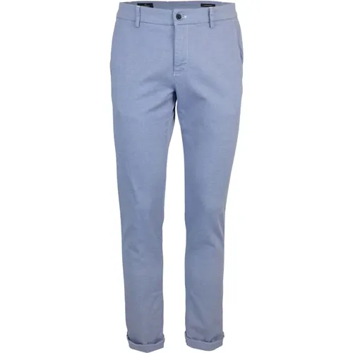 Blaue Slim Fit Chino Hose , Herren, Größe: 3XL - Mason's - Modalova