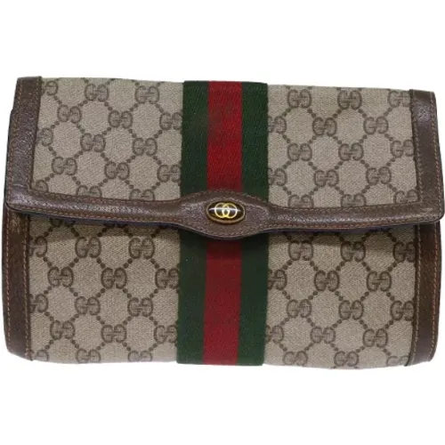 Pre-owned Canvas clutches , female, Sizes: ONE SIZE - Gucci Vintage - Modalova