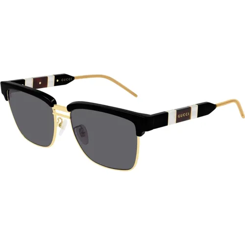 Grey Sonnenbrillen , Herren, Größe: 56 MM - Gucci - Modalova