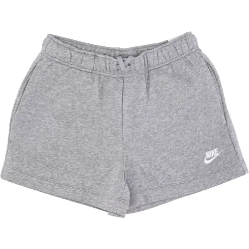 Mid-Rise Club Fleece Shorts , Damen, Größe: S - Nike - Modalova