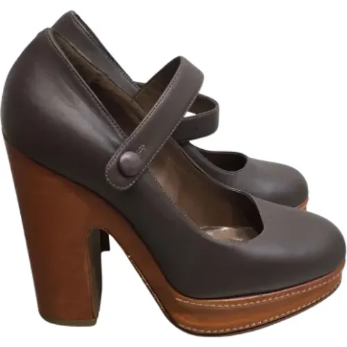Pre-owned Leather heels , female, Sizes: 3 UK - Marni Pre-owned - Modalova