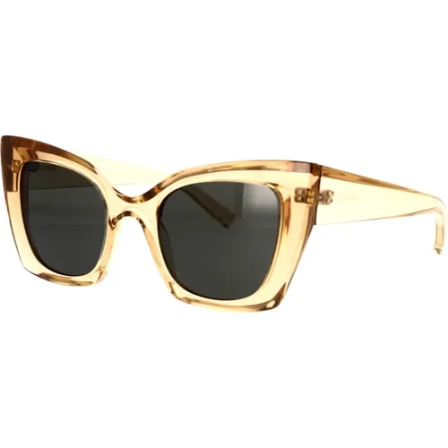 Ultra Feminine Cat-Eye Sunglasses , female, Sizes: 51 MM - Saint Laurent - Modalova