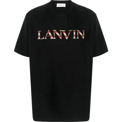 Klassisches Curb Logo T-Shirt , Herren, Größe: S - Lanvin - Modalova