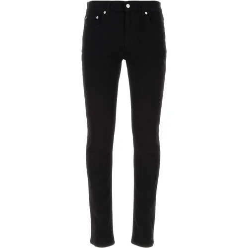 Schwarze Stretch-Denim-Jeans , Herren, Größe: XL - alexander mcqueen - Modalova