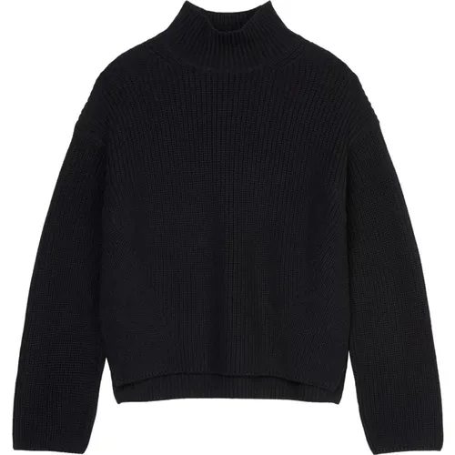 Rollkragenstrickpullover locker , Damen, Größe: M - Marc O'Polo - Modalova