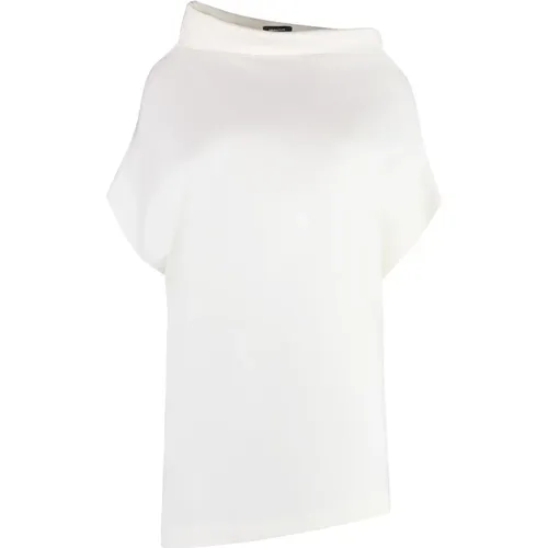 Asymmetrische Plissierte Jersey-Bluse - Fabiana Filippi - Modalova