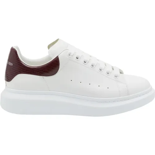 Weiße Sneakers mit Geprägtem Echsenmuster , Herren, Größe: 43 1/2 EU - alexander mcqueen - Modalova