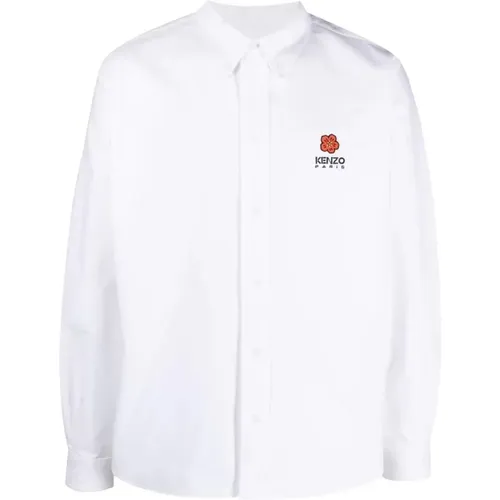 Boke Crest Oxford Shirt Size: 41, colour: , male, Sizes: S, XL, M - Kenzo - Modalova