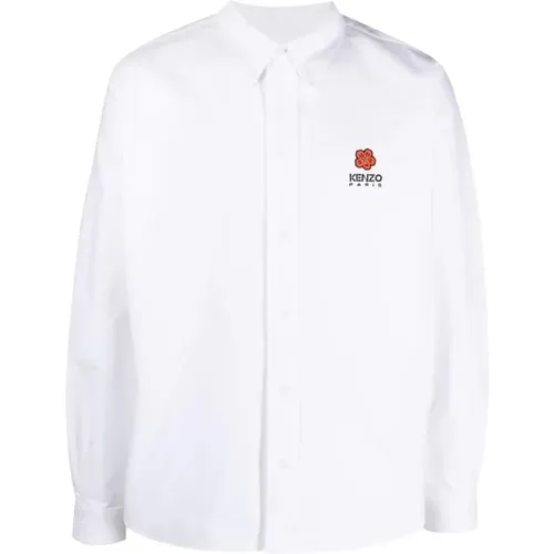 Boke Crest Oxford Shirt Size: 41, colour: , male, Sizes: XL - Kenzo - Modalova