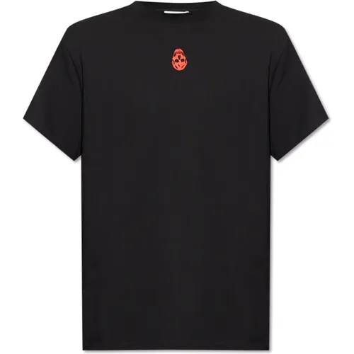 T-Shirt mit Logo , Herren, Größe: S - alexander mcqueen - Modalova