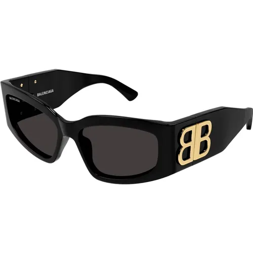 Stilvolle Sonnenbrille Schwarz Bb0321S , Damen, Größe: 57 MM - Balenciaga - Modalova