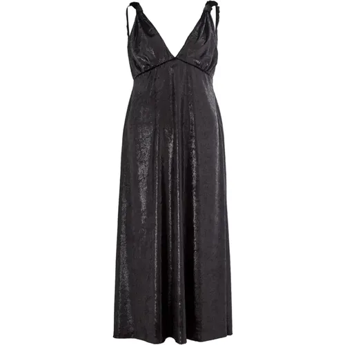 Embellished Velvet Dress , female, Sizes: XS - Lardini - Modalova