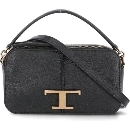 Beige Pebbled Leather Handbag , female, Sizes: ONE SIZE - TOD'S - Modalova