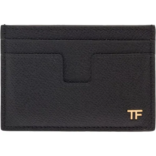 Gold Cardholder for Modern Men , male, Sizes: ONE SIZE - Tom Ford - Modalova