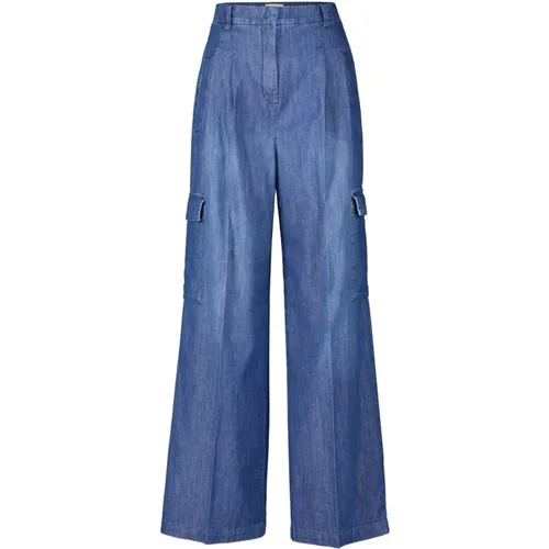 Wide-Fit Jeans Frankie with Pleats , female, Sizes: L, S, XL, XS - Seductive - Modalova