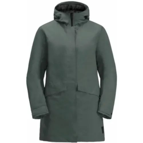 Grüne Regenjacke Blazer-Stil - Jack Wolfskin - Modalova