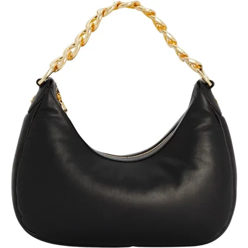 Elegant Leather Shoulder Bag , female, Sizes: ONE SIZE - PATRIZIA PEPE - Modalova