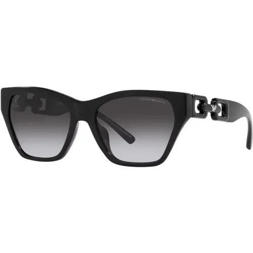 Schwarze Sonnenbrille mit Verlaufsgläsern - Emporio Armani - Modalova