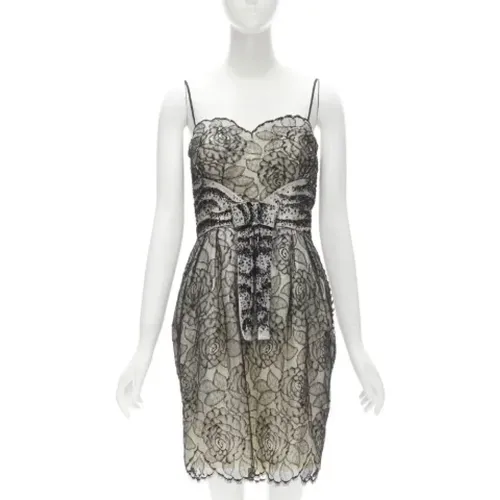 Pre-owned Cotton dresses , female, Sizes: S - Dior Vintage - Modalova