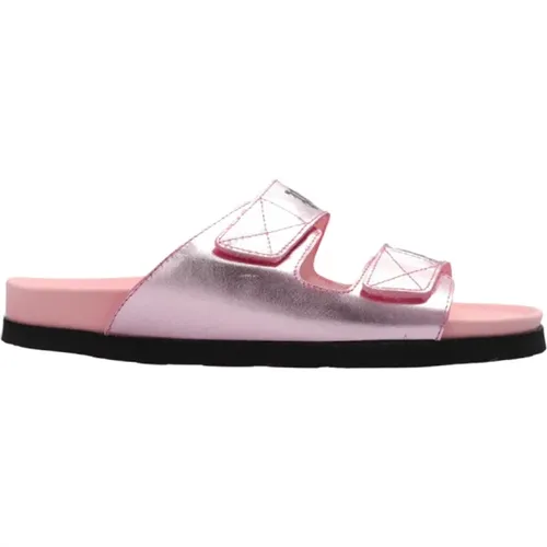 Slides with logo , female, Sizes: 3 UK, 5 UK, 4 UK - Palm Angels - Modalova